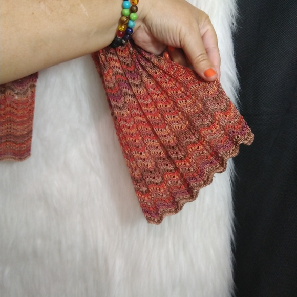 Nick and Zoe Multicolor Fall Color Long Sleeve Cardigan Size PM - Picture 4 of 11